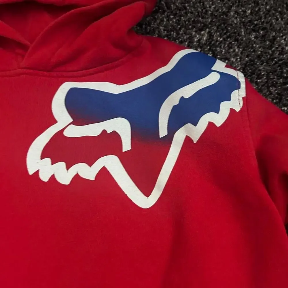Red fox racing hoodie with